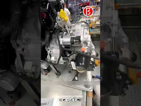 Starter ground wire installation, Sagitar engine chassis subassembly process