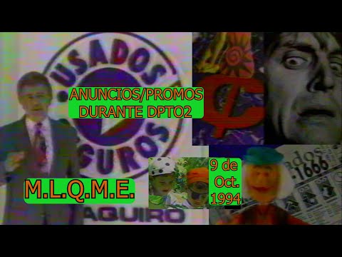0633 M.L.Q.M.E.: COMERCIALES/PROMOS DURANTE DPTO2 'SALVEMOS A MARIO' - CanaI 2 de E.S., 9/10/94