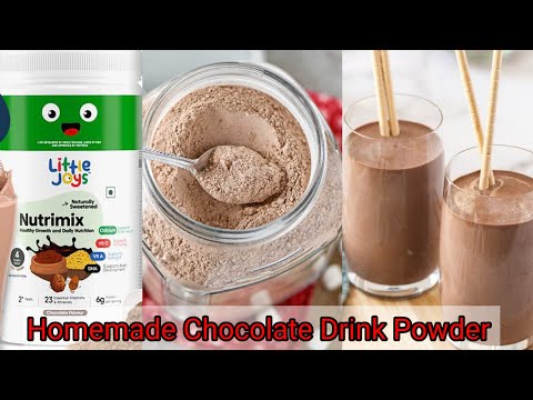 Homemade Little Joy nutrimix powder| iron, calcium & protein rich chocolate powder for kids|