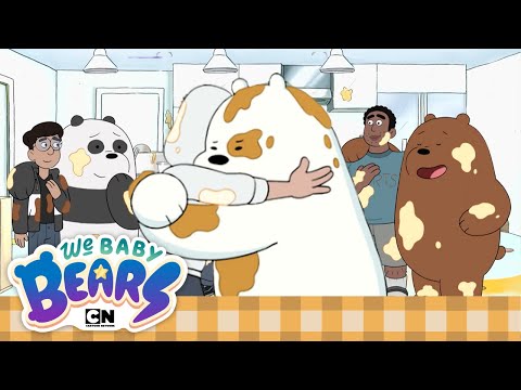 Cute Bears, Big Food Fight! 🧸🍕| We Bare Bears | Cartoon Network | Cartoons for Kids