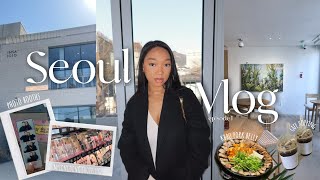 SEOUL VLOG ᡣ𐭩 ⊹ first full day! + Myeong-dong shopping street + best 삼겹살 + cute photo booths & cafe