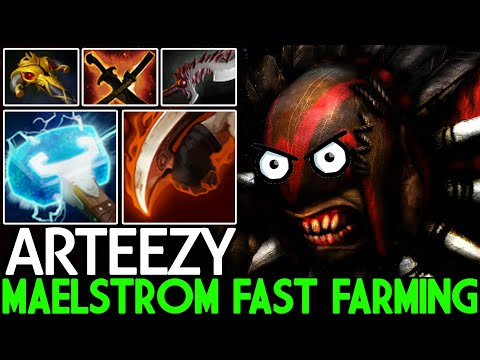 ARTEEZY [Bloodseeker] New Meta Build Maelstrom Fast Farming Dota 2