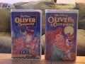 2 Different VHS Versions Of Oliver And Company