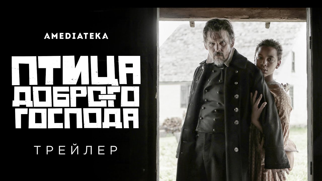Обложка видео Русский трейлер сериала-вестерна с Итаном Хоуком «Птица доброго Господа»