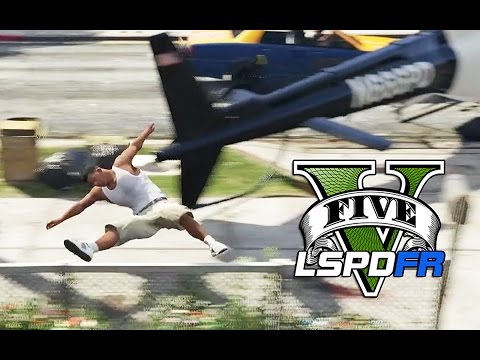 GTA 5 - LSPDFR Blooper 1 - How not to Spawn a Helicopter!