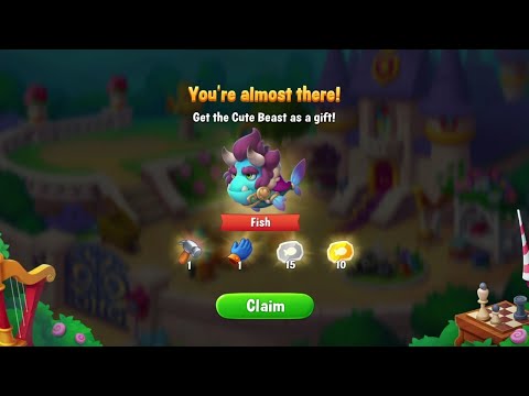 @Fishdom Win Strikes Level 8041 - 8045. Beauty and the Beast Event Story Stage 2 Finished