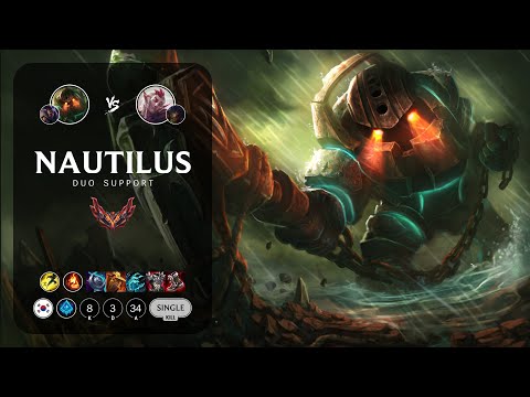 Nautilus Support vs Rakan - KR Grandmaster Patch 13.6
