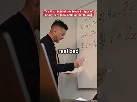 The Math behind the Seven Bridges of Königsberg (now Kaliningrad, Russia) #mathematics  #trivia