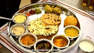 preview picture of video 'Gujarati Thali | Indian Food Taste Test Episode-2 with Nikunj Vasoya'