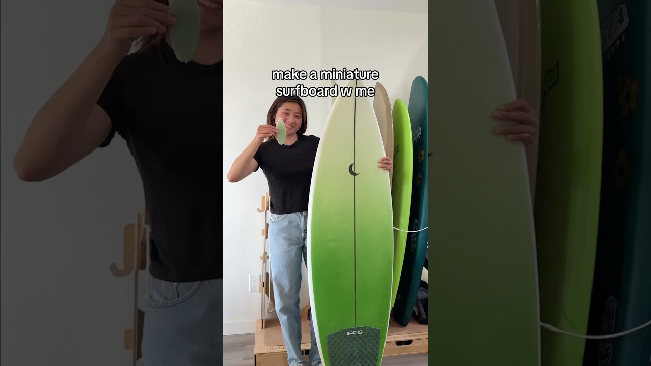 make a mini surfboard with me