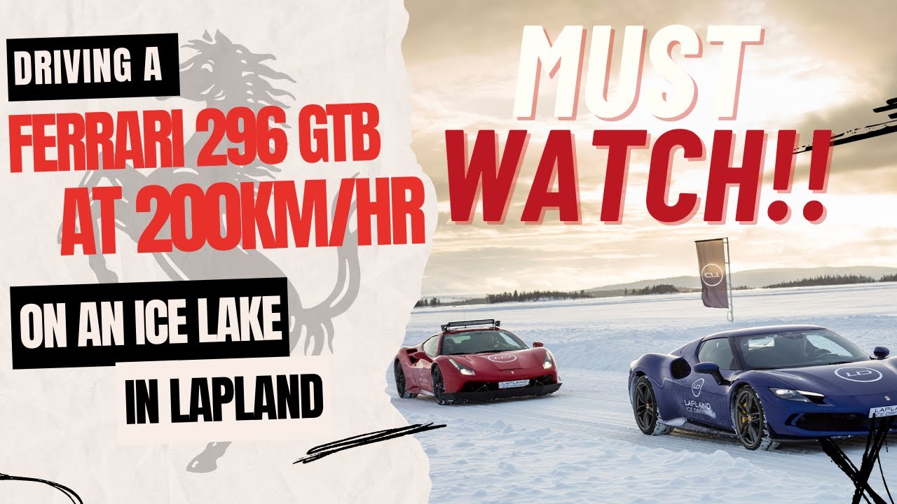 VLOG DAY1-FERRARI 296 GTB AT 200KM/HR ON AN ICE LAKE IN LAPLAND WITH CAPITAL.COM #ALEXDEBARE #DUBAI