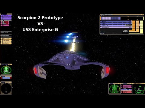 Scorpion 2 Prototype VS USS Enterprise G | Star Trek Ship Battle | Star Trek Bridge Commander |