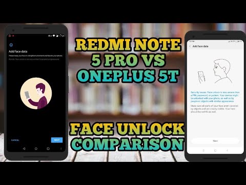 redmi note 5 pro face unlock vs oneplus 5t |oneplus 5t face lock vs redmi Video