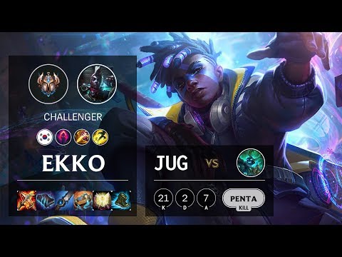 Ekko Jungle vs Hecarim - KR Challenger Patch 10.11