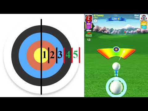 Golf Clash tips, Wind Guide - Learn the ringsystem! Including Elevation, Min-Mid-Max and Powerball
