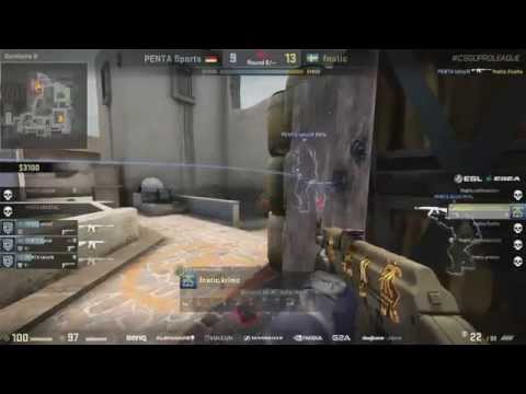 krimz dance after the triple - fnatic vs Penta on inferno - ESL ESEA EU Pro League S2 W6