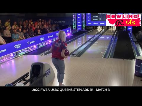 2022 PWBA USBC Queens Stepladder Match 3 - Laura Plaza VS Birgit Noreiks