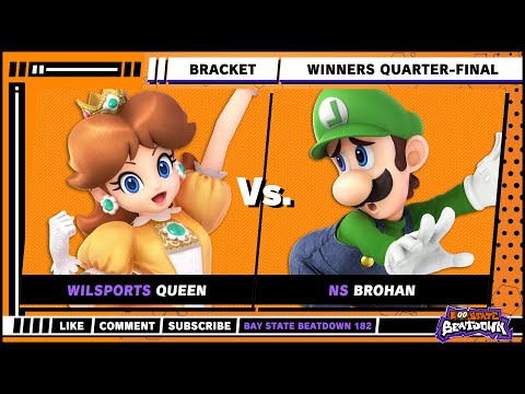 Bay State Beatdown 182 - Winners Quarter-Final - Queen (Daisy) VS Brohan (Luigi) - SSBU Singles