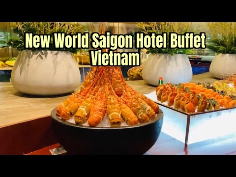 New World Saigon Hotel - Buffet de frutos do mar com lagosta e abalone com vista para o parque