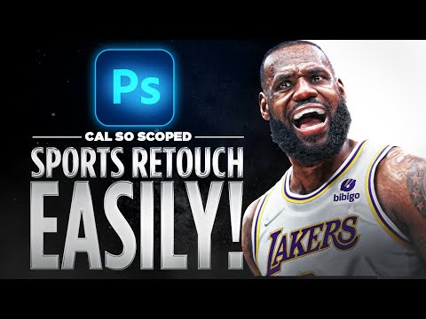 Retouching Sports Images Easily. | Photoshop Sports Design Tutorial | Cal So Scoped