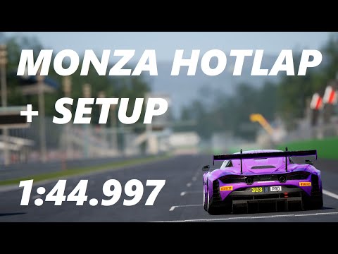 ACC MONZA WORLD RECORD HOTLAP + SETUP | MCLAREN 720s GT3 EVO | 1:44.997 | 1.9.3