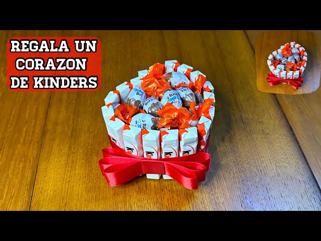 Vídeo relacionado con Corazon de Chocolate Kinder + 125 Chocolates - Regalo Ideal para Día del Padre, Día de la Madre, San Valentin... - Corazon de Chocolate de 30 cms. KinderBueno - KinderJoy - Kit Kat [IAMI]
