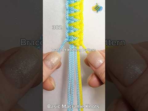 #302 Bracelet Knitting Tutorial, Macrame #shorts #macrametutorial #tricks #howto #craftideas