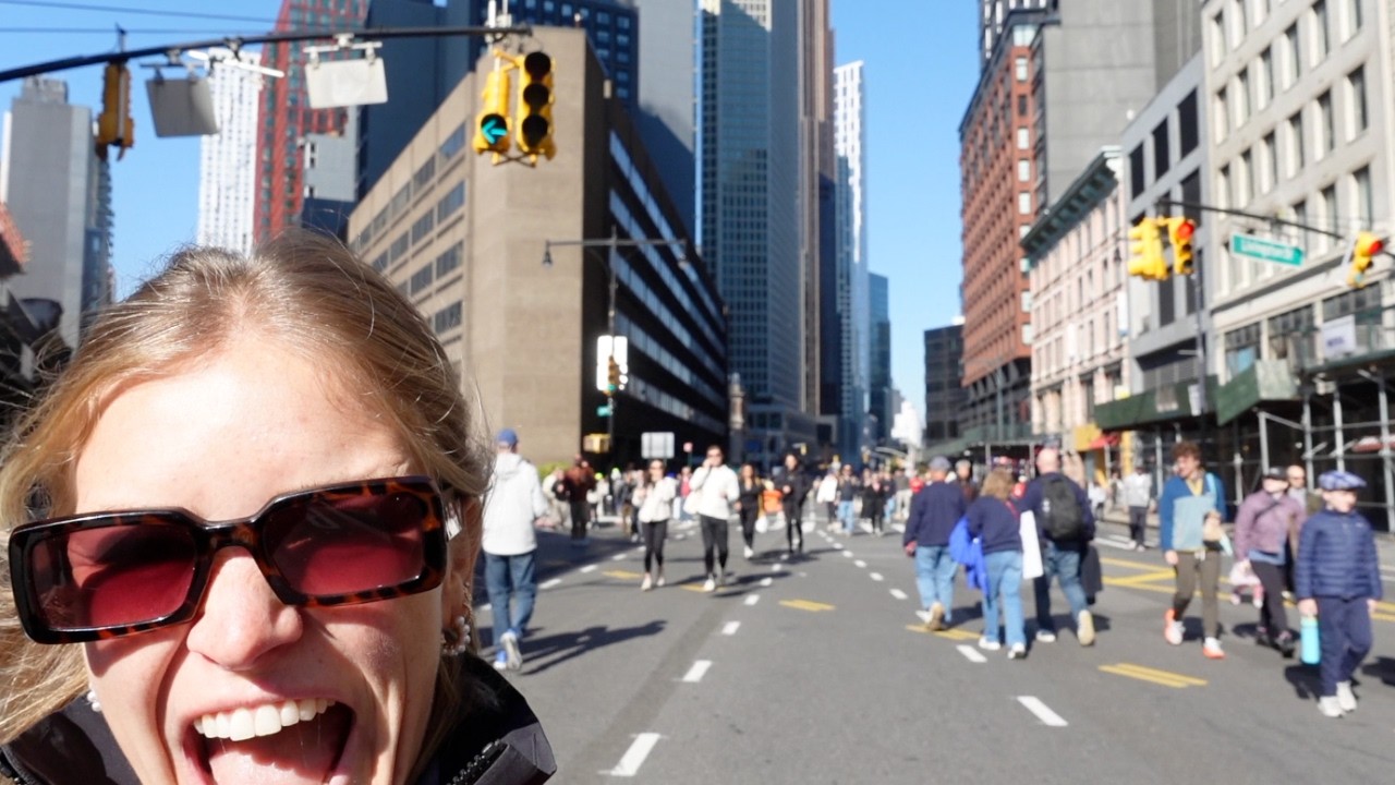 i surprised my sister at the NYC marathon