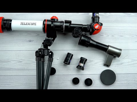 Refractor Telescope Toy Unboxing 40x Magnification Eyepieces Tripod Compass #toysforkids #toymaxx