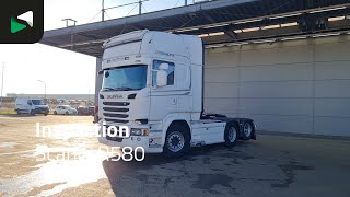 Tracteur routier Scania R580 6X2 WB310! Full-Air Retarder 2xTanks Liftachse Leder à vendre - Image 4 | Autoline CM Tracteur routier Scania R580 6X2 WB310! Full-Air Retarder 2xTanks Liftachse Leder | Image 4 - Autoline