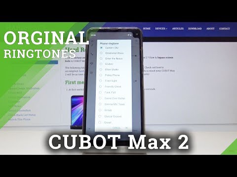 How to Change Ringtone in CUBOT Max 2 - Ringtones List