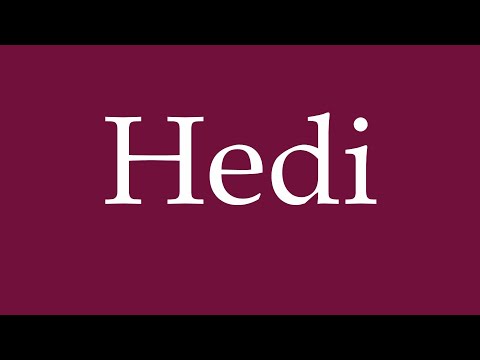 How to Pronounce ''Hedi'' Correctly in German
