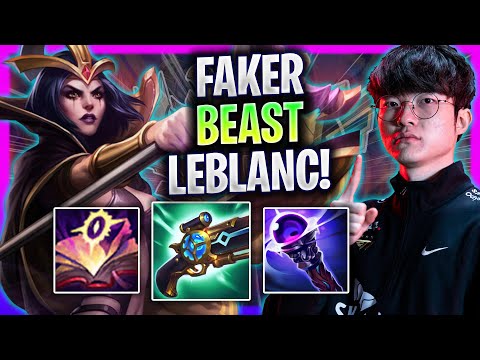 FAKER IS A BEAST WITH LEBLANC! - T1 Faker Plays Leblanc Mid vs Corki! | Season 2024