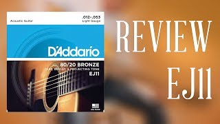 Video thumbnail for D'Addario 80/20 Bronze Light Gauge EJ11 (12-53) | REVIEW by Alexander Guitar