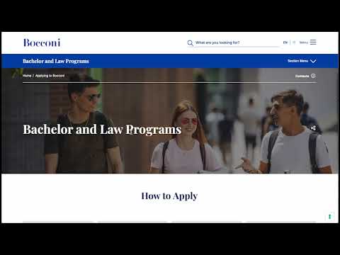 Bocconi Application Guidance