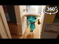 360° Smurf Cat Breaks into Your House!