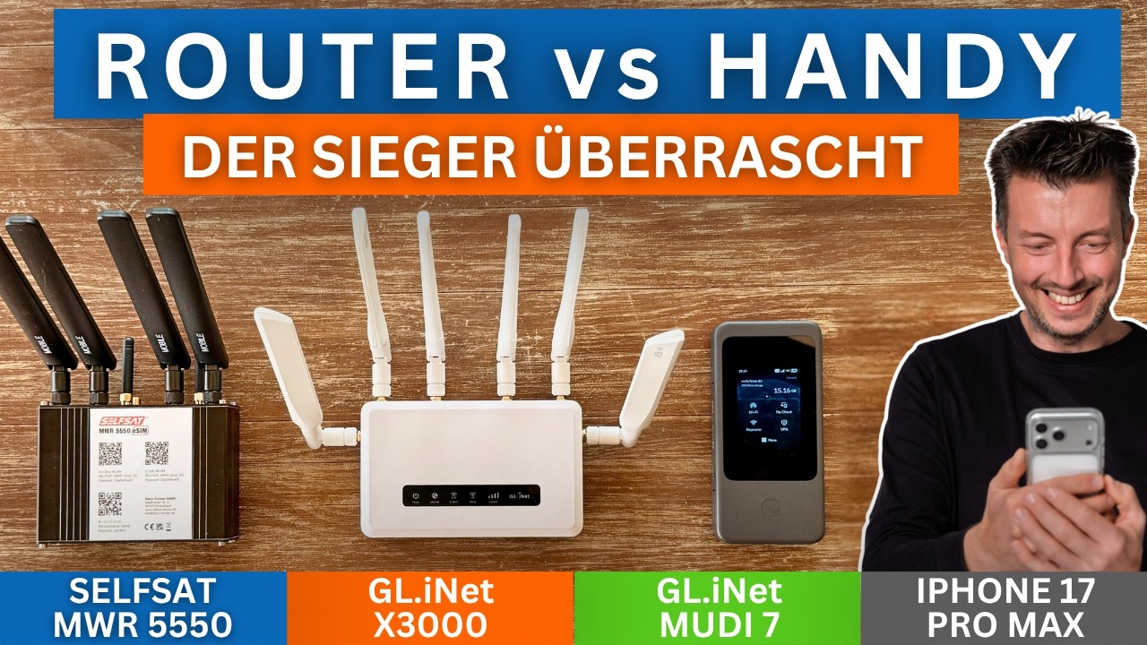 Internet im Wohnmobil 2026: 3 Router gegen ein iPhone im Test