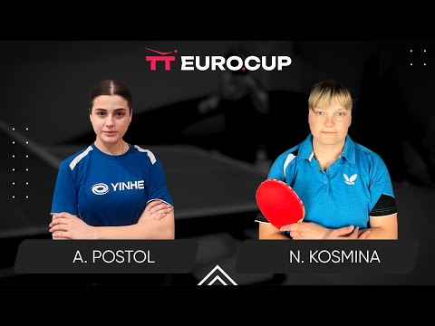 19:15 Anastasiia Postol - Natalia Kosmina 28.05.2024 TT Euro.Cup Women Ukraine Master. TABLE 4