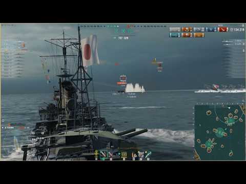 World Of Warships. Yūgumo 175K Damage. Still Finish Like A Knob....lol.