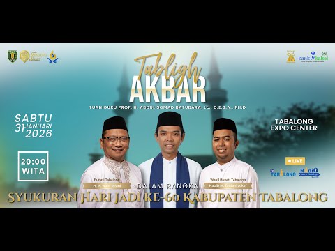 (LIVE) Tabligh Akbar Bersama Ustadz Abdul Somad dalam Rangka Hari Jadi Ke 60 Kab. Tabalong