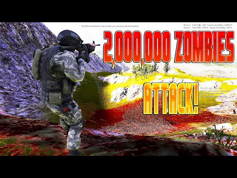 2,000,000 ZOMBIES attack MODERN ARMY - Ultimate Epic Battle Simulator 2 UEBS 2