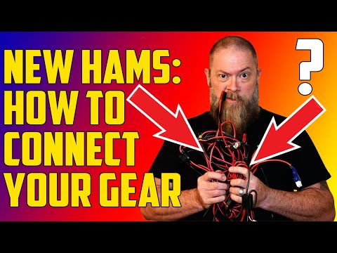 For New Ham Radio Operators:  How to hook up your ham radio gear #mnhr