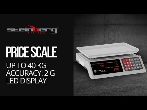 video - Price Scale - 40 kg / 2 g - 33.7 x 23.1 x 0.6 cm