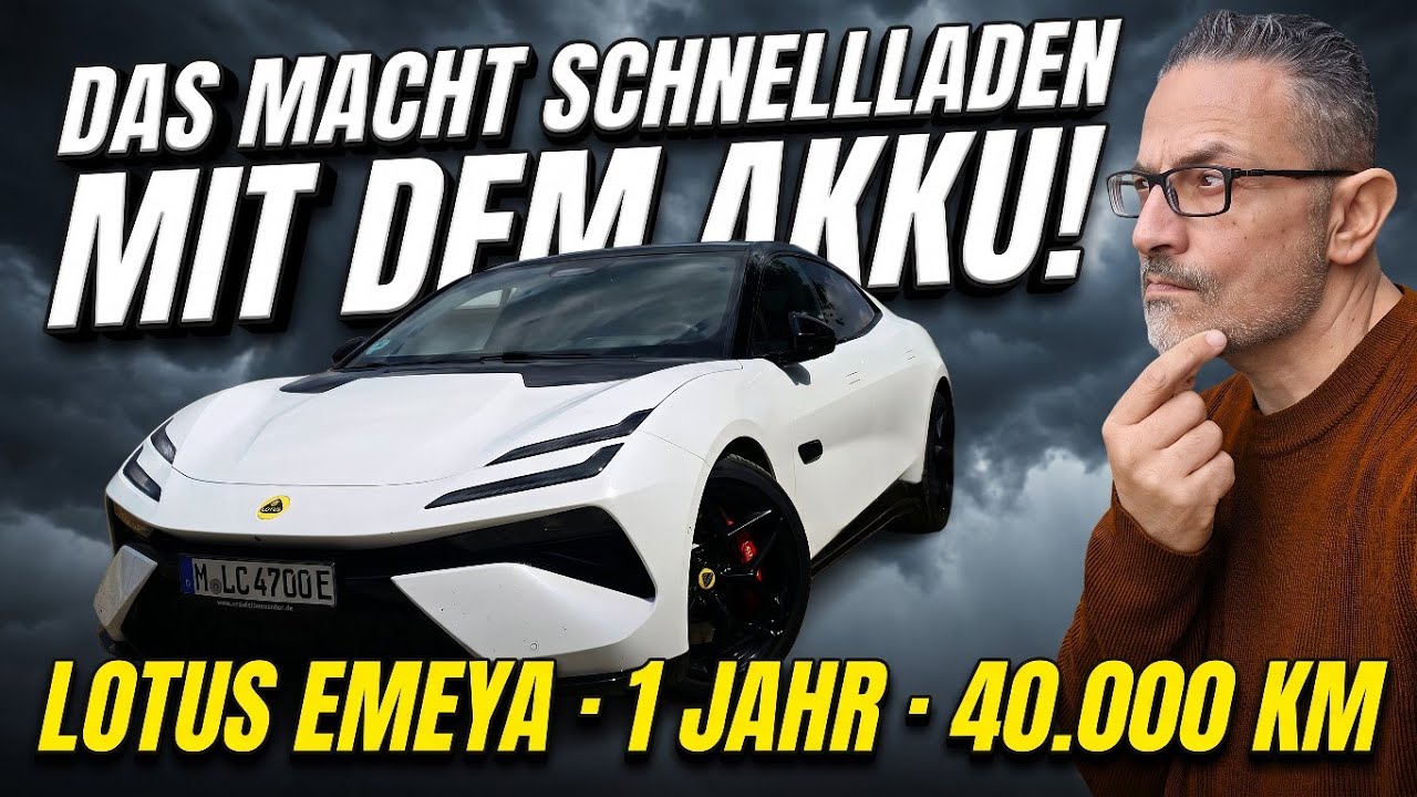 Schnellladen zerstört den Akku? Lotus Emeya Pressefahrzeug im Check.