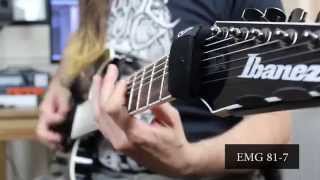 Video thumbnail for EMG Pickups 57-7 vs 81-7 (Comparison) - Ibanez Iron Label RGIR27FE by danielmucs