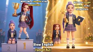 Rumi Finished Second Because Mira Cheated In The Competition | Slow English for Beginners (Level A2)