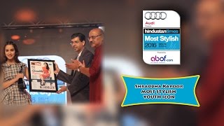 Shraddha Kapoor MOST STYLISH YOUTH ICON || HT Most Stylish Awards 2016