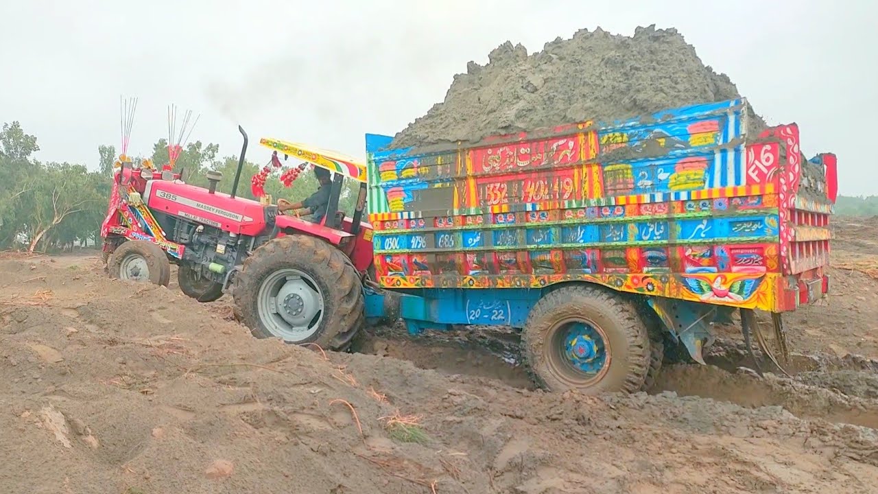 Powerful Tractors in action