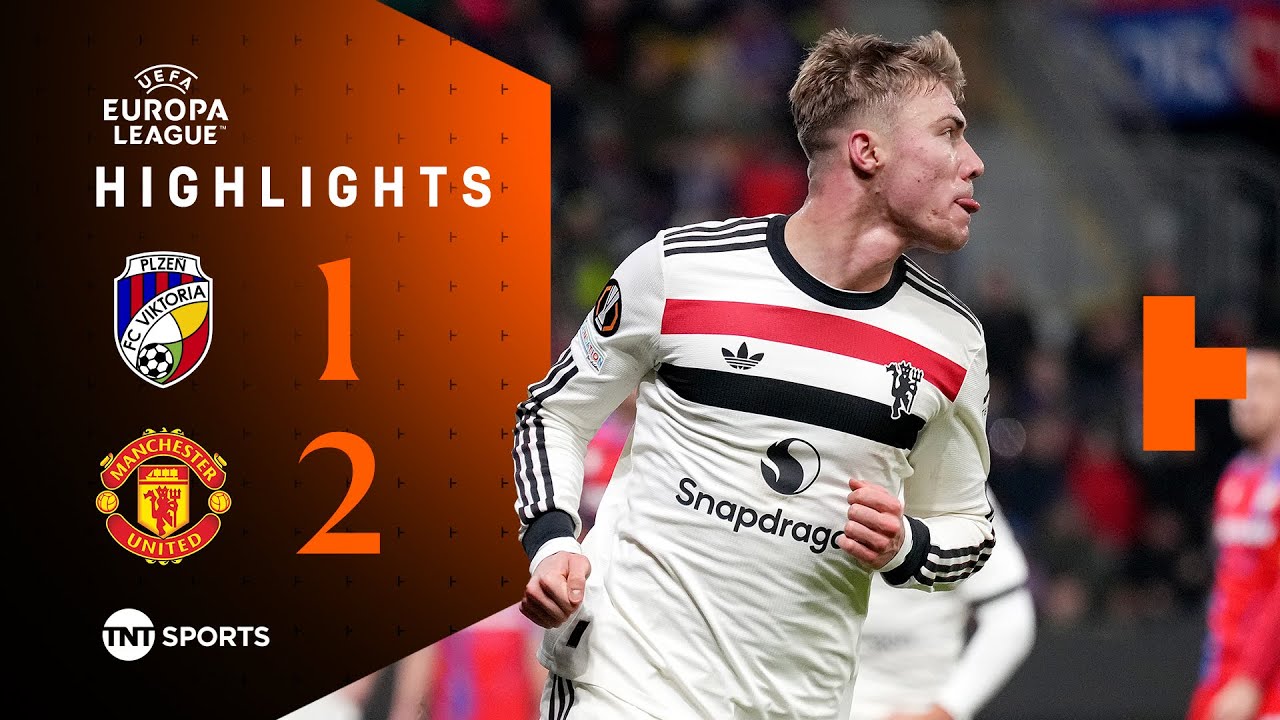 Hojlund Brace Saves Man United 👏 | Viktoria Plzen 1-2 Man United | UEFA Europa League Highlights