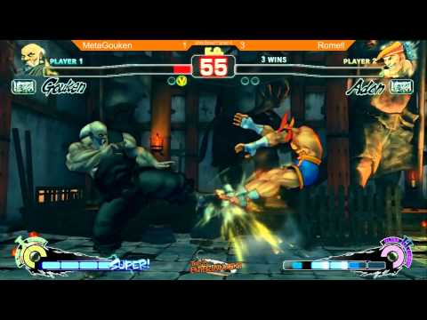 USF4: MetaGouken [Gouken] vs Romell [Adon]  FT5